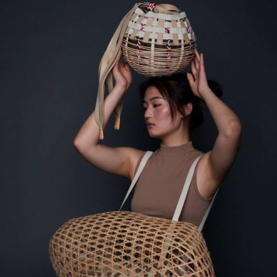 Woman holding basket